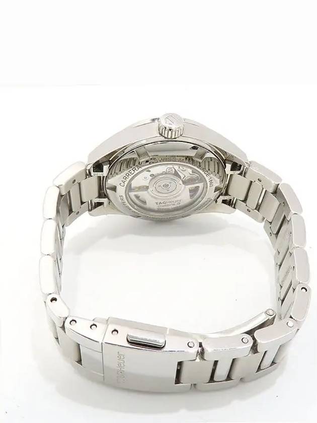 WAR2414 12 point diamond CARRERA Caliber 9 see through back mother of pearl women s 28MM steel watch - TAG HEUER - BALAAN 3