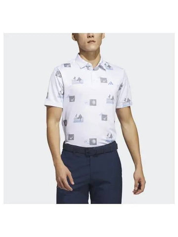 adidas GOLF all over print polo shirt HR7998 - ADIDAS GOLF - BALAAN 1