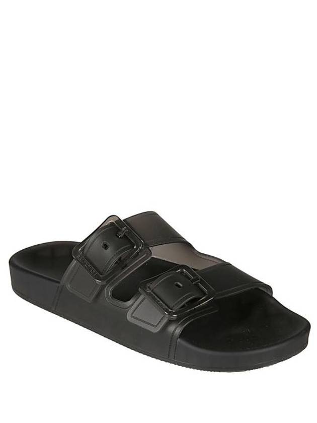 Mallorca Clear Rubber Slippers Black - BALENCIAGA - BALAAN 4