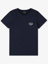 Denise Embroidered Short Sleeve T-shirt Navy - A.P.C. - BALAAN 3