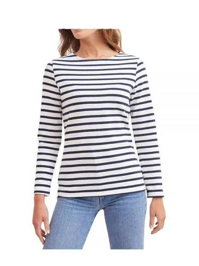 Women's Meridame II Striped Long Sleeve T-Shirt Neige Marine - SAINT JAMES - BALAAN 2