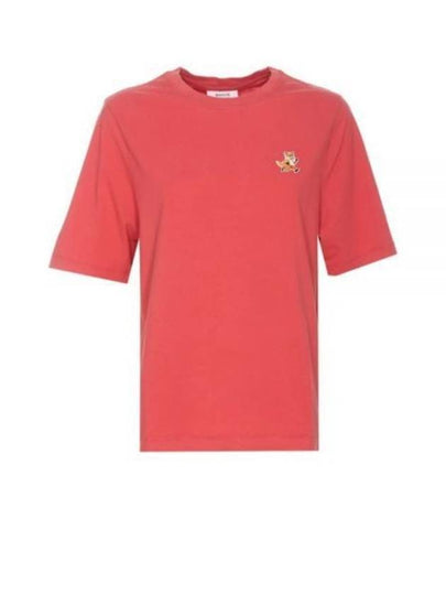 Speedy Fox Patch Comfort Short Sleeve T-Shirt Red - MAISON KITSUNE - BALAAN 2