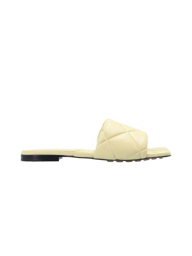 Women's Rubber Lido Slippers Ivory - BOTTEGA VENETA - BALAAN 1