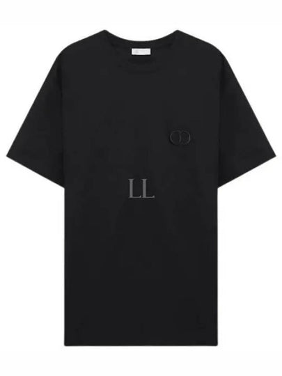 CD Icon Relaxed Fit Organic Cotton Short Sleeve T-Shirt Black - DIOR - BALAAN 2