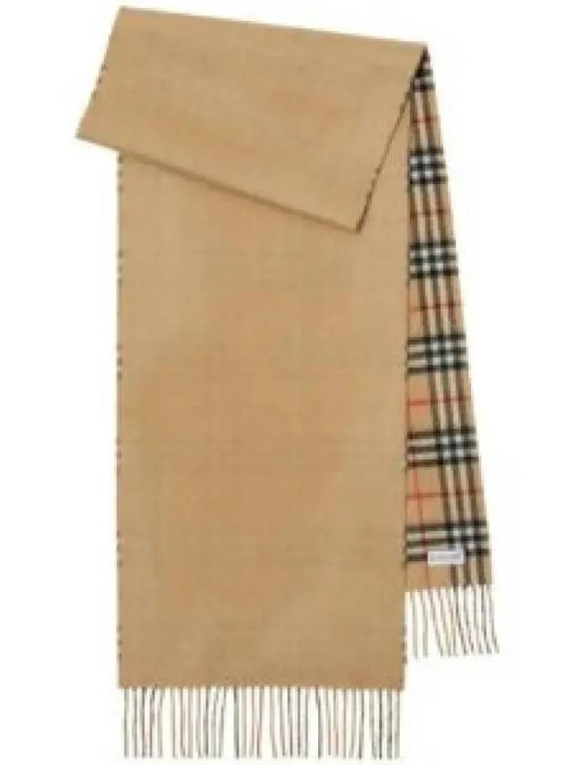 Check Cashmere Scarf Beige - BURBERRY - BALAAN 2