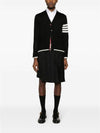 Wool 4-Bar Cardigan Black - THOM BROWNE - BALAAN 3