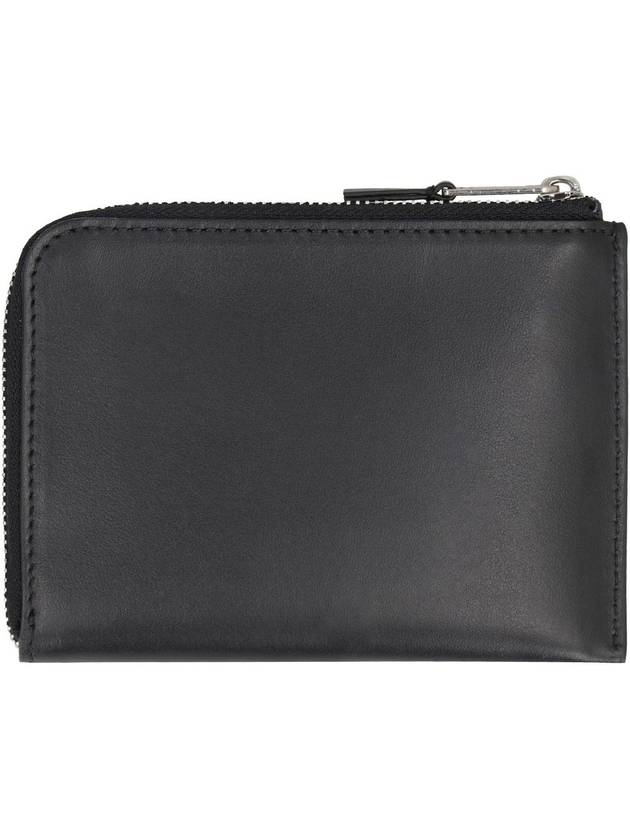 Logo Printed Zipped Card Wallet Black - PALM ANGELS - BALAAN 4