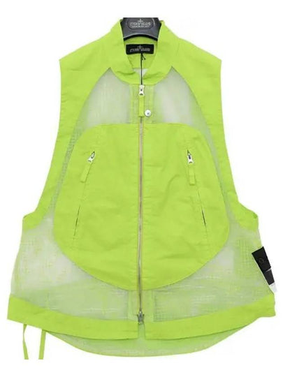 Shadow Project Distorted Ripstop Organza TC Vest Pistachio Green - STONE ISLAND - BALAAN 2