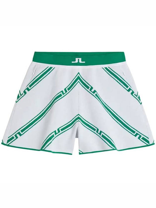 flare knit short pants green AWPA08422 M491 - J.LINDEBERG - BALAAN 1