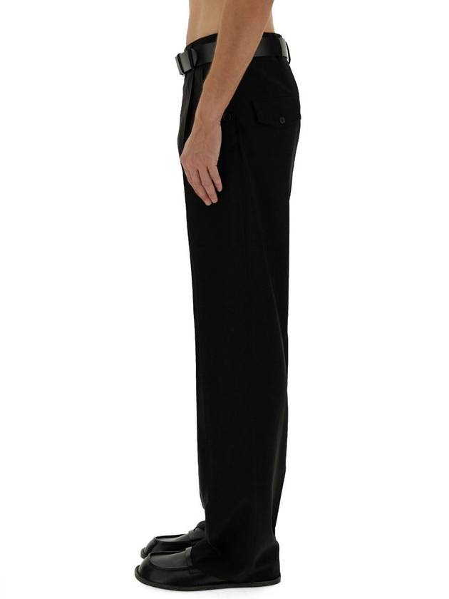 Wool Slacks Black - MOSCHINO - BALAAN 5