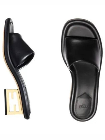 Baguette Nappa Leather Slides Women s Slippers - FENDI - BALAAN 1