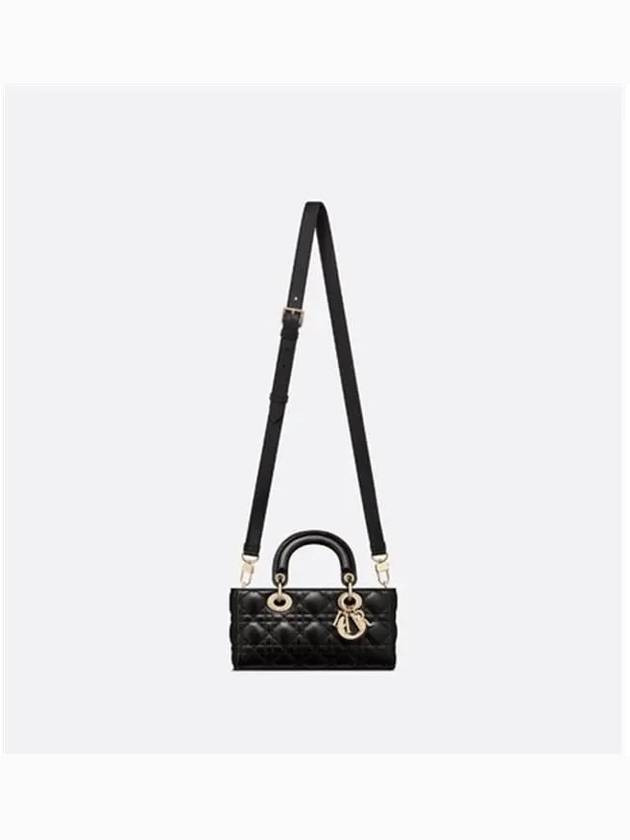 Lady D Joy Cannage Small Lambskin Tote Bag Black - DIOR - BALAAN 8