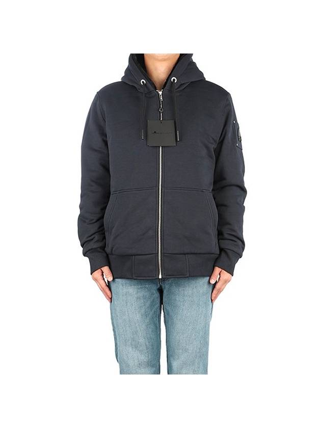 Classic Bunny Zip Up Hoodie Black Lining Navy - MOOSE KNUCKLES - BALAAN 1