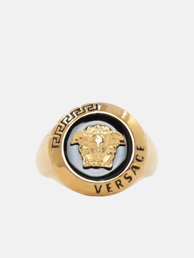 Men's Medusa Logo Ring Gold - VERSACE - BALAAN 4