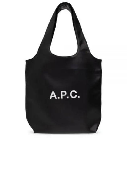 Ninon Small Recycled Leather Tote Bag Black - A.P.C. - BALAAN 2