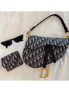 Saddle Oblique Jacquard Shoulder Bag Navy - DIOR - BALAAN 2