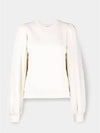 Women's Software Isoli Puff Shoulder Sweatshirt White - GANNI - BALAAN 2