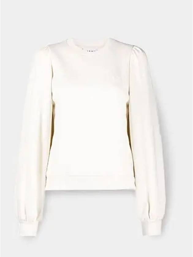 Women's Software Isoli Puff Shoulder Sweatshirt White - GANNI - BALAAN 2