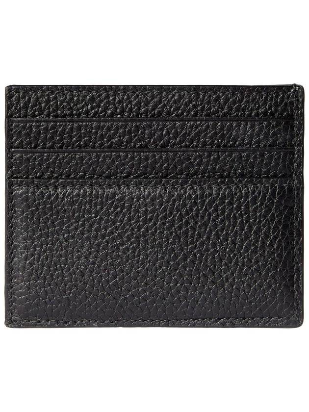 Logo Leather Card Walle Black - GUCCI - BALAAN 3