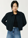 Minimal Short Zip Up Jacket BLACK - LE SOLEIL MATINEE - BALAAN 6