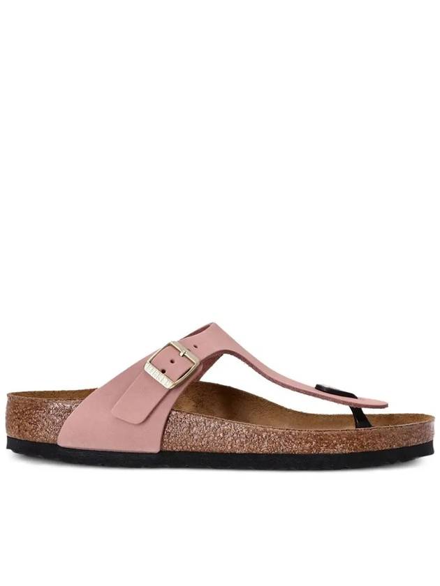 Gizeh Nubuk Leather Flip Flop Pink - BIRKENSTOCK - BALAAN 2