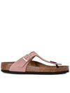 Gizeh Nubuk Leather Flip Flop Pink - BIRKENSTOCK - BALAAN 3