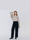 Button Point Wool Pintuck Wide Slacks Black - OPENING SUNSHINE - BALAAN 4