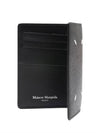 Stitched Bi-Fold Leather Card Wallet Black - MAISON MARGIELA - BALAAN 7