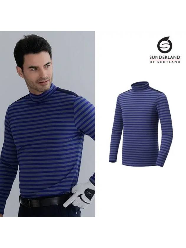 spandex striped neck polar long sleeve t-shirt 16831TS13 - SUNDERLAND - BALAAN 3