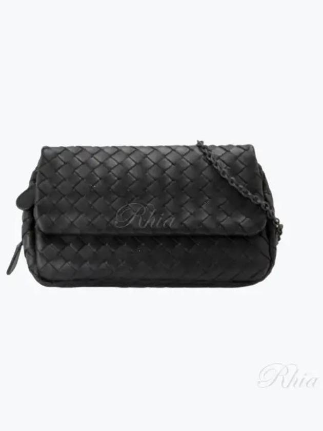 310774 V3UN1 1275 Intrecciato Chain Shoulder Bag - BOTTEGA VENETA - BALAAN 1