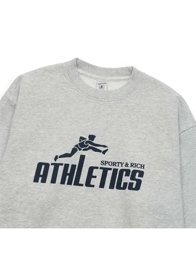 Athletic Sweatshirt Gray - SPORTY & RICH - BALAAN 4