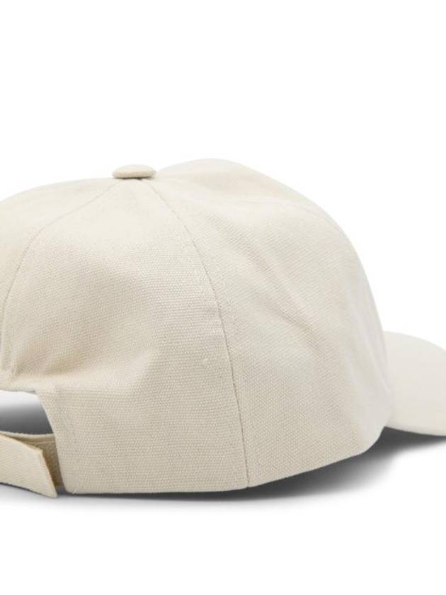 Tyron Logo Cotton Ball Cap Ecru - ISABEL MARANT - BALAAN 3