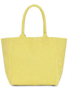 Yenky Embroidered Logo Shopper Tote Bag Yellow - ISABEL MARANT - BALAAN 4