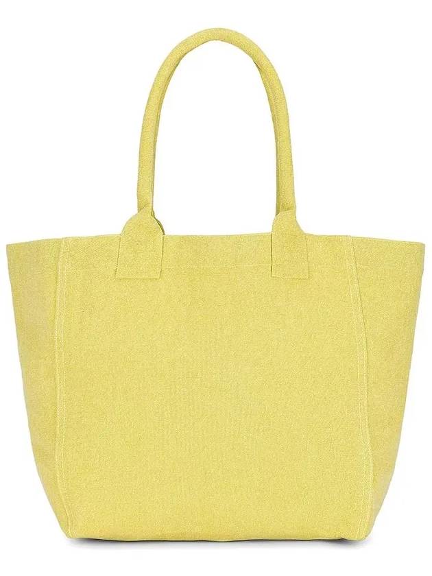 Yenky Embroidered Logo Shopper Tote Bag Yellow - ISABEL MARANT - BALAAN 4