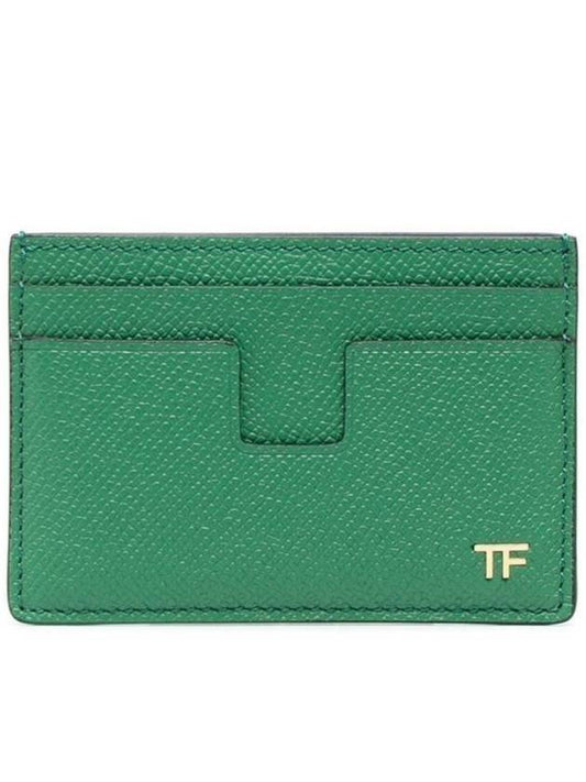 T Line Classic Card Wallet Green - TOM FORD - BALAAN.