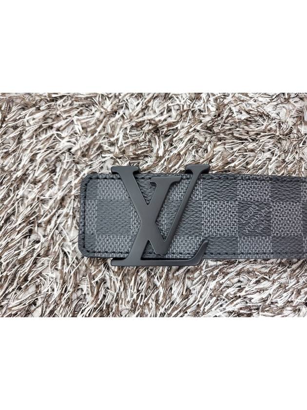 Damier Graphite LV initial belt - LOUIS VUITTON - BALAAN 3