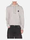 Matte Logo Hoodie Grey Midnight - ISABEL MARANT - BALAAN 4