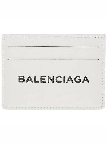 Everyday Everyday Logo Print Smooth Leather Card Holder - BALENCIAGA - BALAAN 1