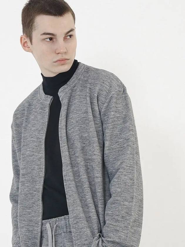 Essential Round Cardigan Zip Up Grey - CHANCE'S NOI - BALAAN 6