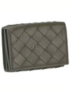 Intrecciato Continental Leather Half Wallet Grey - BOTTEGA VENETA - BALAAN 2