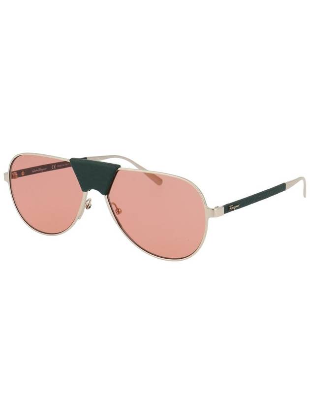 Salvatore Sunglasses SF220SL 754 754 LIGHT GOLD FOREST - SALVATORE FERRAGAMO - BALAAN 3