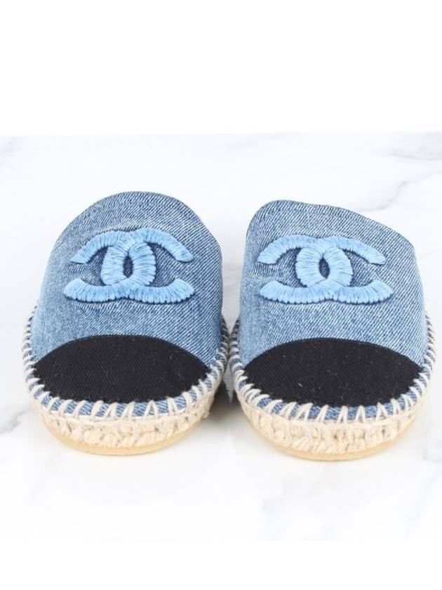 cc logo espadrille mule 37 - CHANEL - BALAAN 3