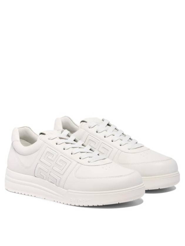 G4 Logo Calfskin Low Top Sneakers White - GIVENCHY - BALAAN 3