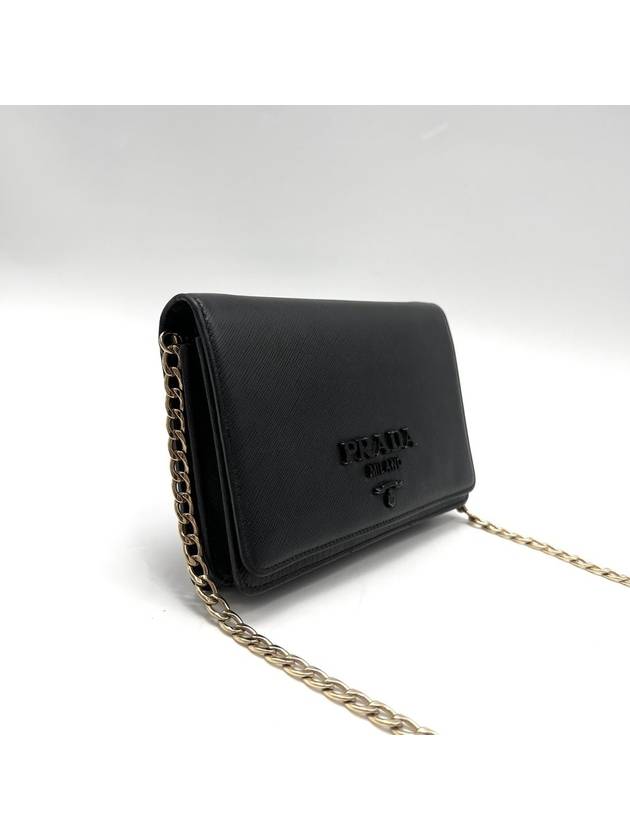 Saffiano Monochrome Chain Cross Bag 1BP012 - PRADA - BALAAN 4