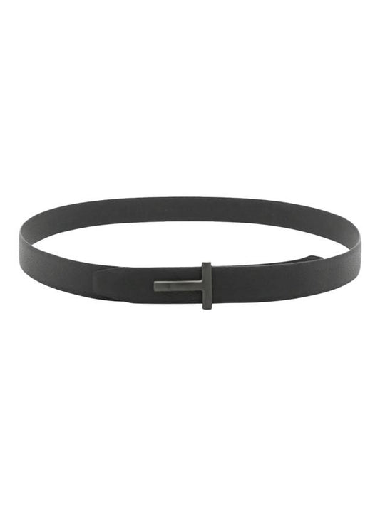 Black Reversible Leather Belt Black - TOM FORD - BALAAN 1