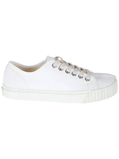 Tabi Canvas Low Top Sneakers White - MAISON MARGIELA - BALAAN 1