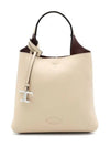 Logo Mini Leather Tote Bag Beige - TOD'S - BALAAN 2