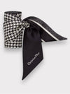 30 Montaigne Micha Silk Twill Scarf Black White - DIOR - BALAAN 4