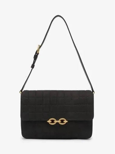 Le Maillon Quilting Satchel Shoulder Bag Black - SAINT LAURENT - BALAAN 1