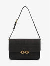 Le Maillon Quilting Satchel Shoulder Bag Black - SAINT LAURENT - BALAAN 1